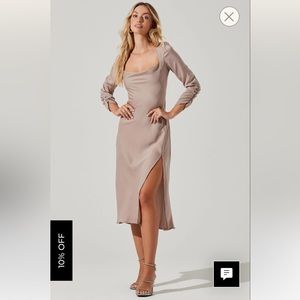 ASTR the Label, Cowl Neck Midi Dress - XL